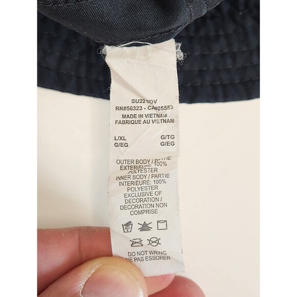 Nike Bucket Hat Youth L/XL Black White Reversible Swoosh Logo Tie Dye - Picture 7 of 7